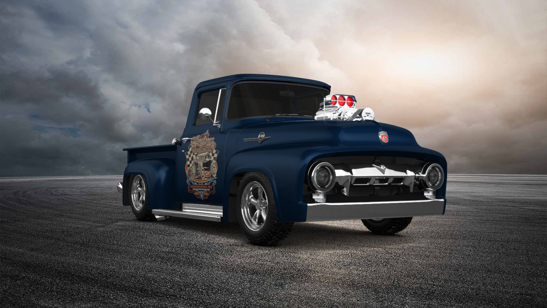 Ford F-100 2 Door truck 1956