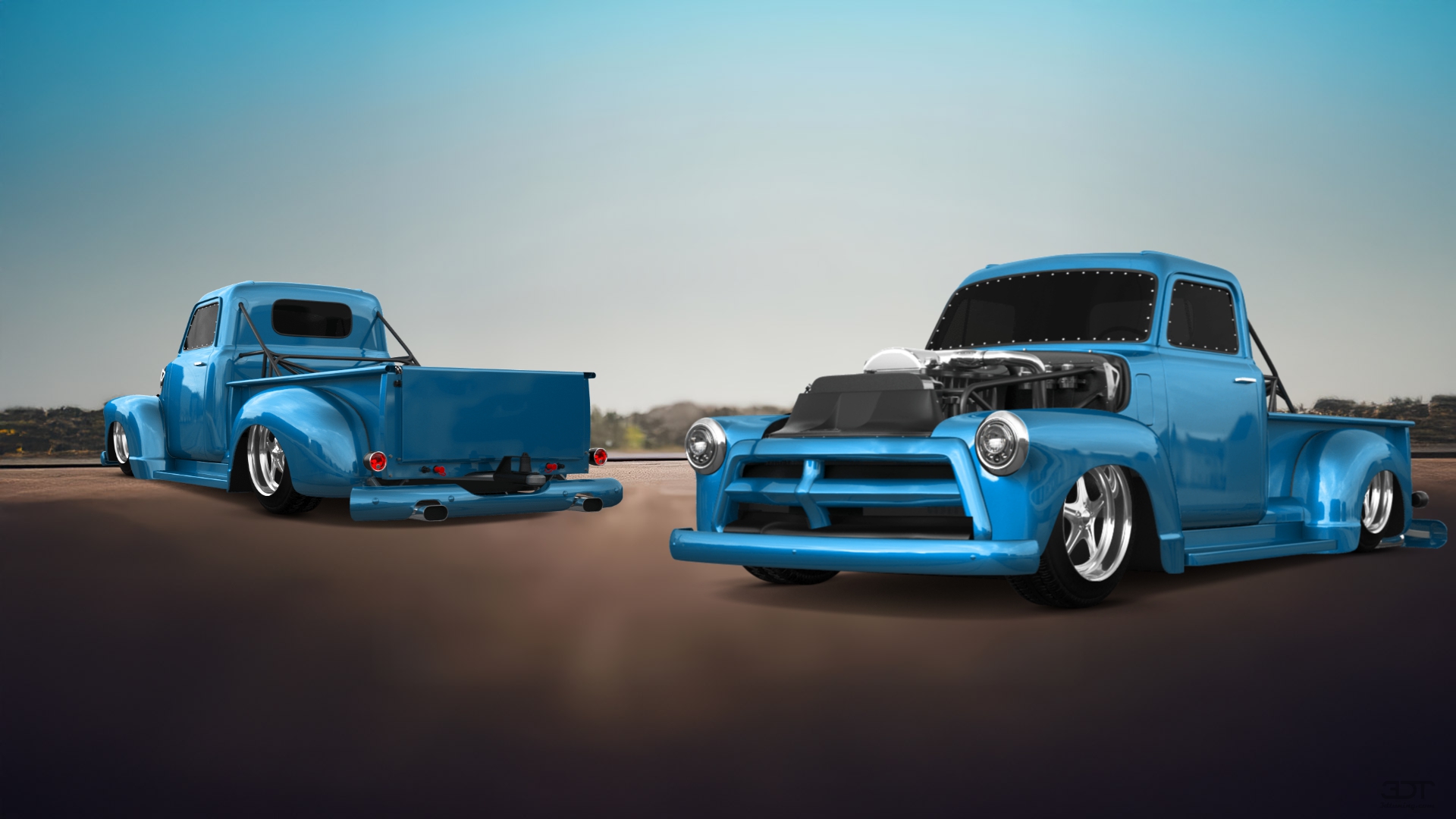Chevrolet 3100 2 Door pickup truck 1954 tuning