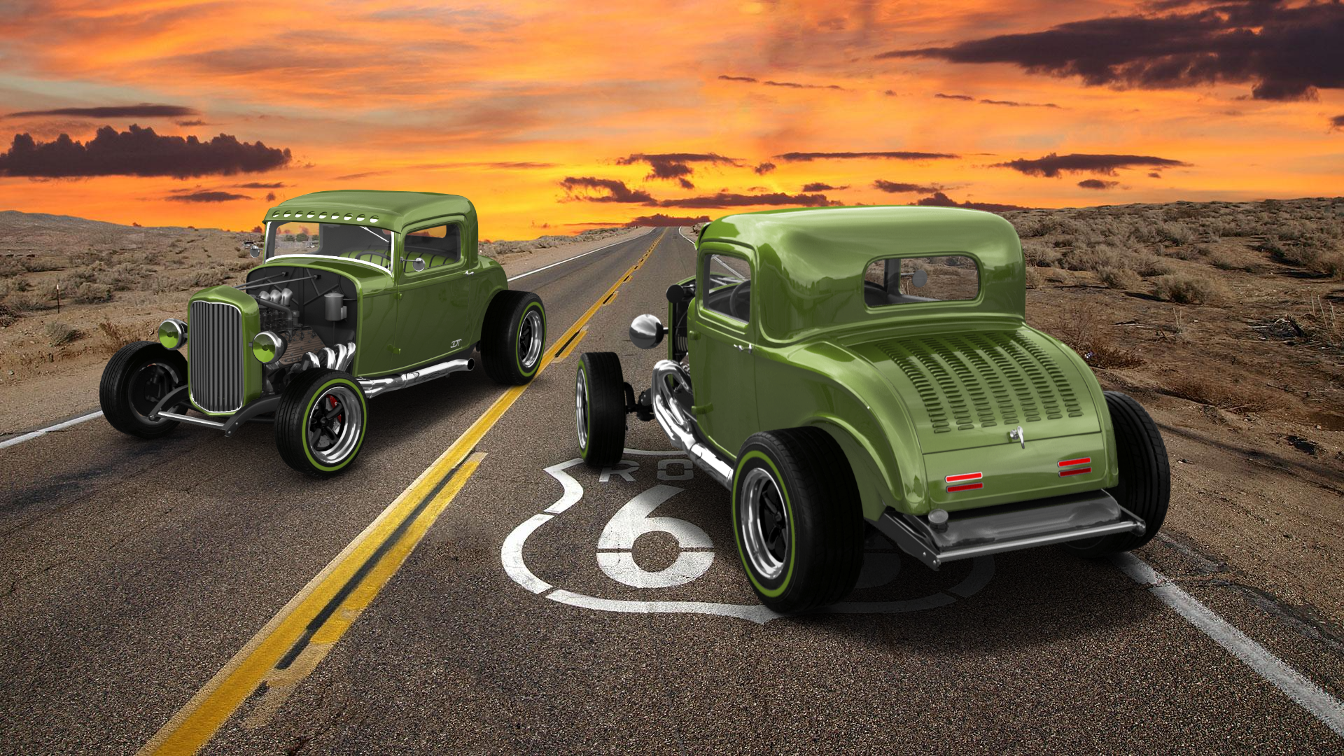 Tuning Ford Model B Deluxe 2 Door Coupe 1932