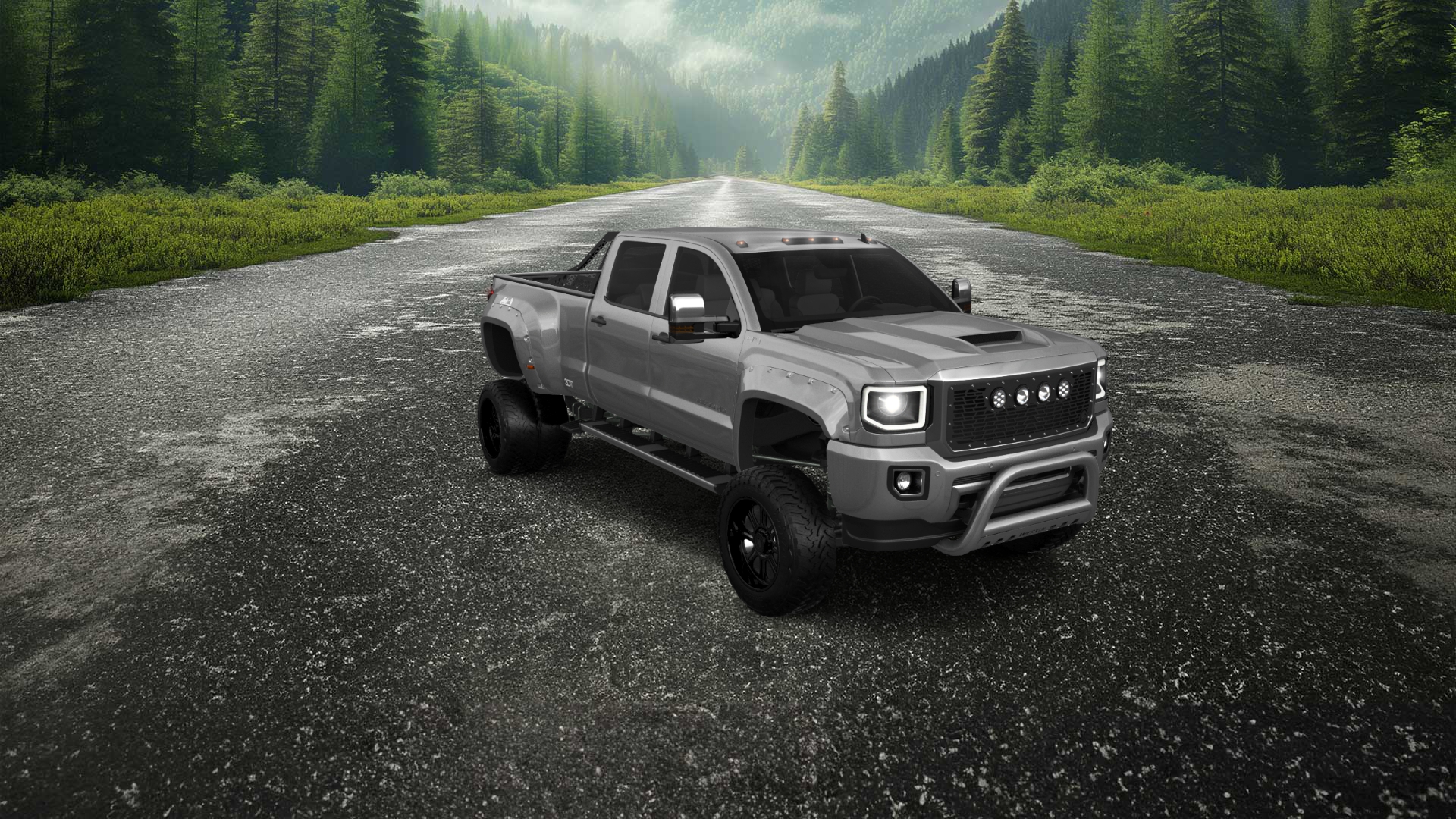 GMC Sierra 3500 HD Crew Cab 4 Door pickup truck 2015 tuning