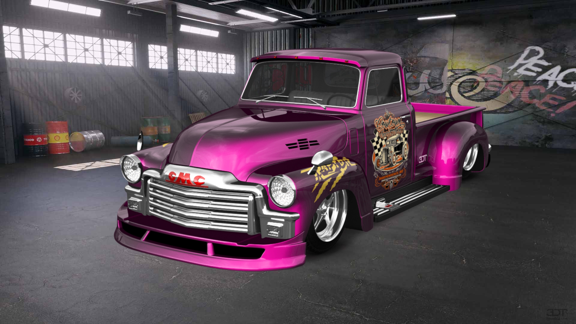 GMC 100 Stepside 2 Door pickup truck 1954 tuning