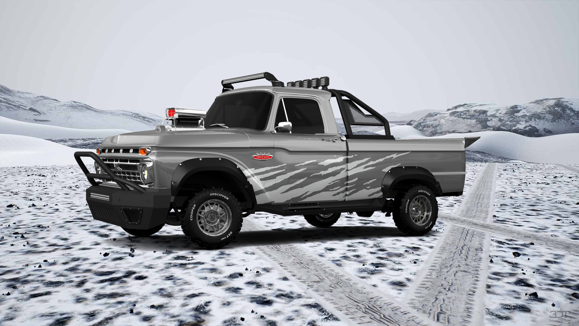 Ford F-100 Custom Cab 2 Door pickup truck 1966 tuning