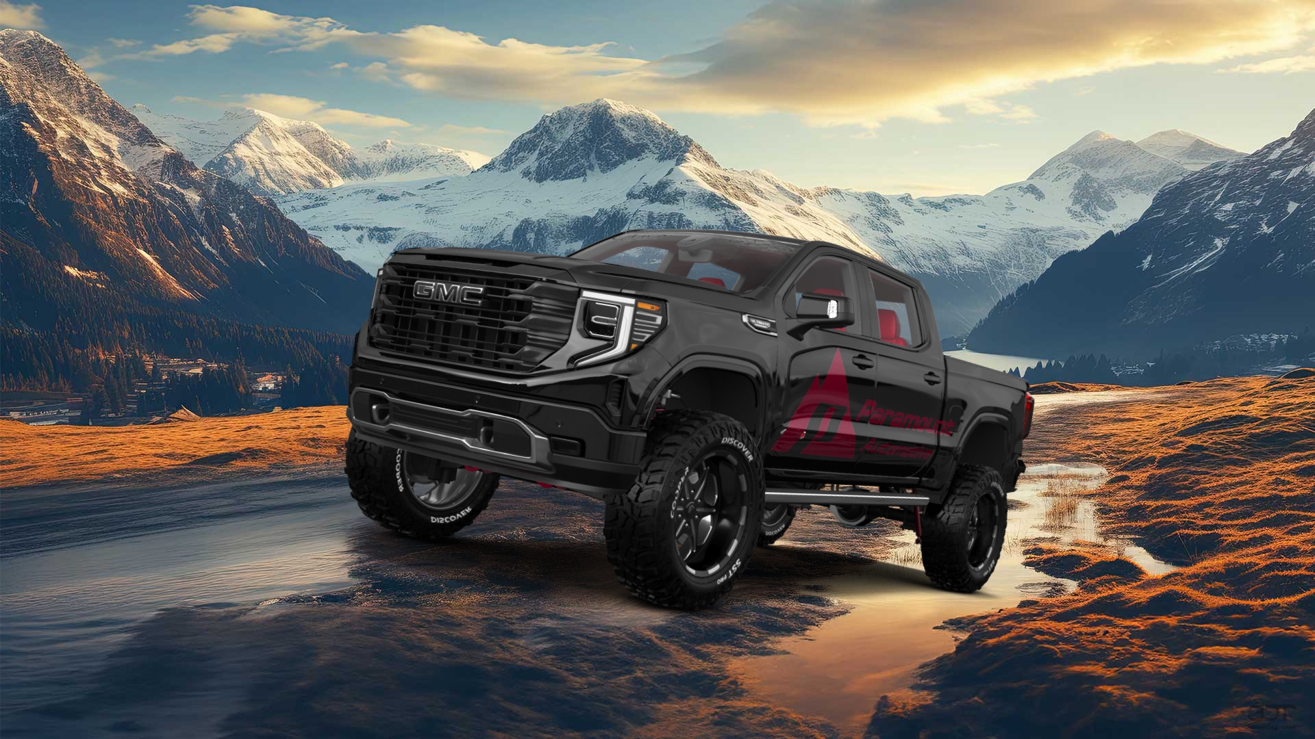 GMC Sierra 1500 Crew Cab 5.8 ft box 4 Door pickup truck 2023 tuning