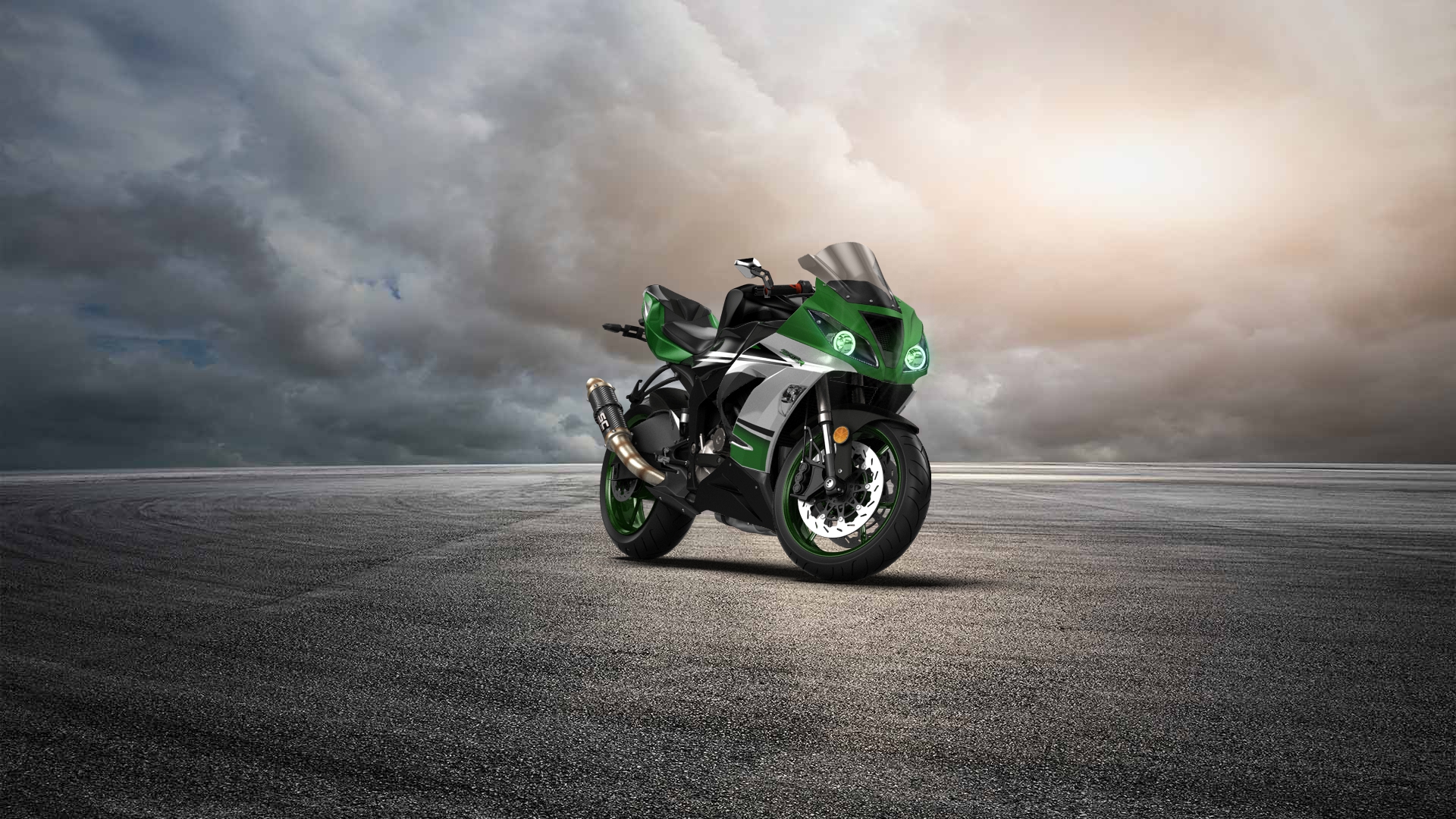 Kawasaki Ninja ZX 6R Sport Bike 2015 tuning