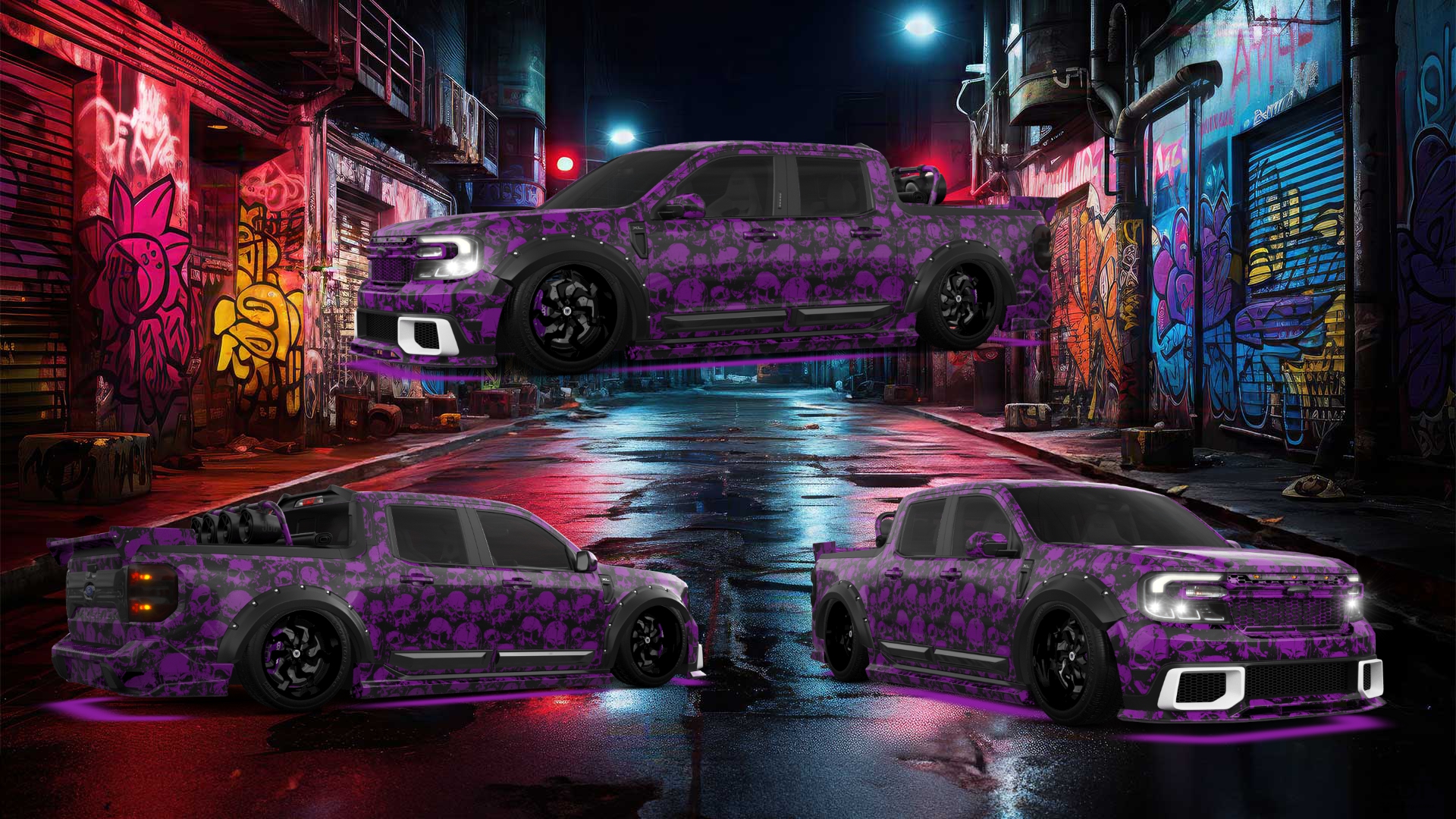 Ford Maverick 4 Door pickup truck 2022 tuning