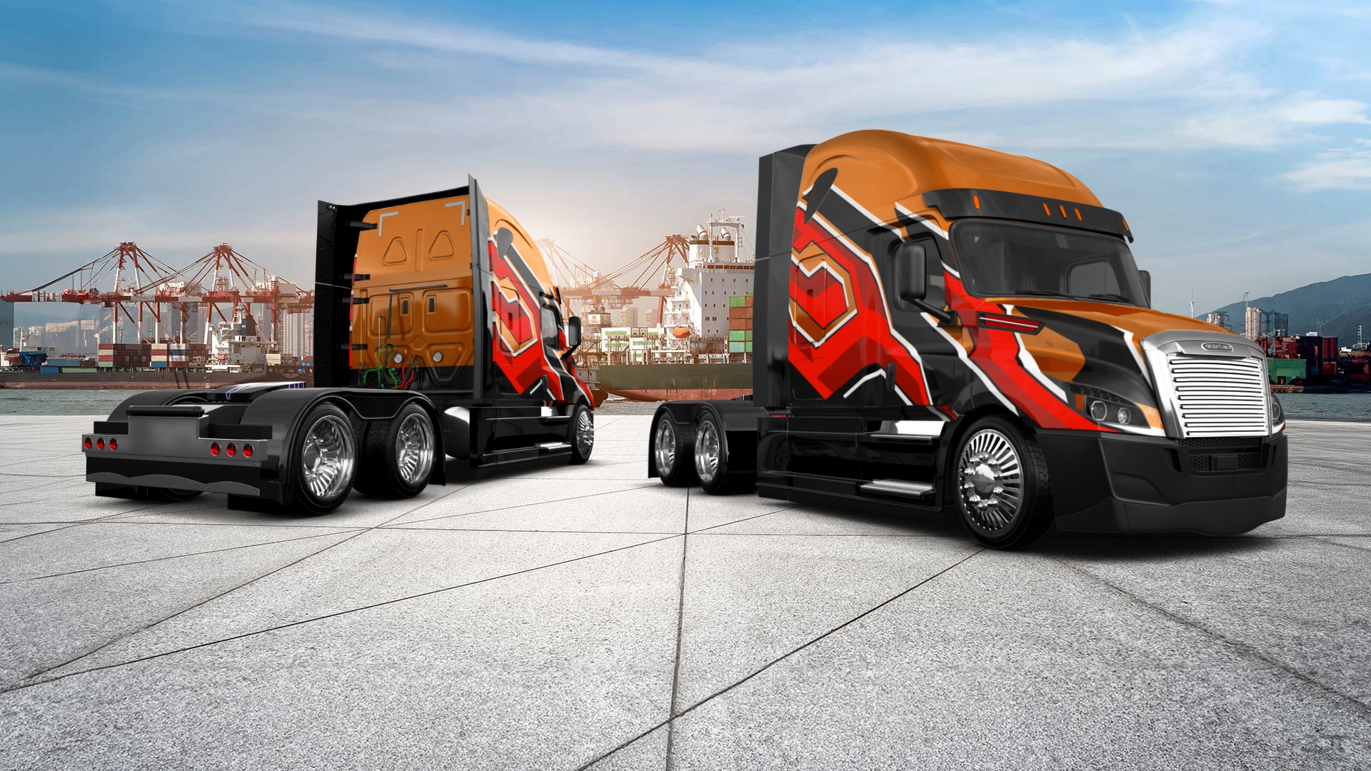 Freightliner Cascadia Sleeper Cab Truck 2018 tuning