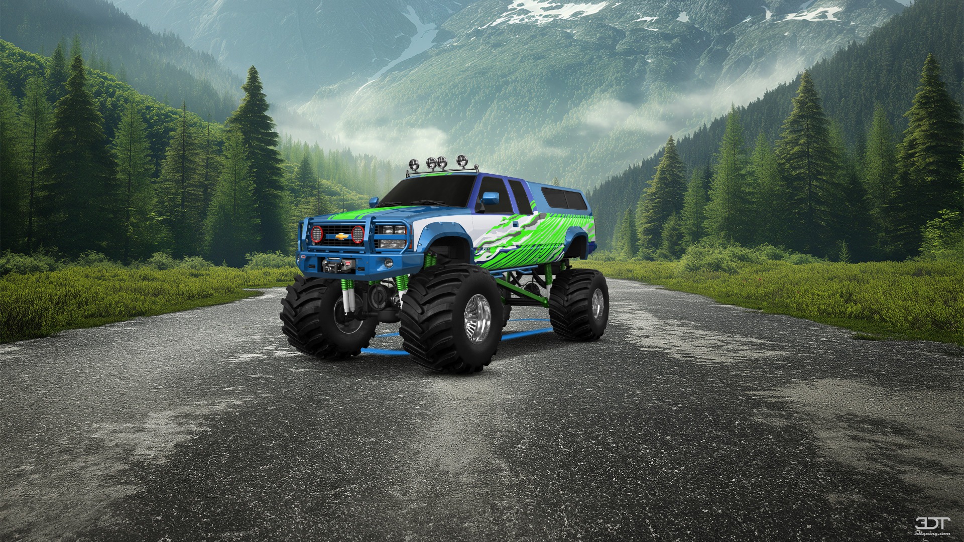 Chevrolet K3500 Extended Cab Pickup Truck 1988 tuning