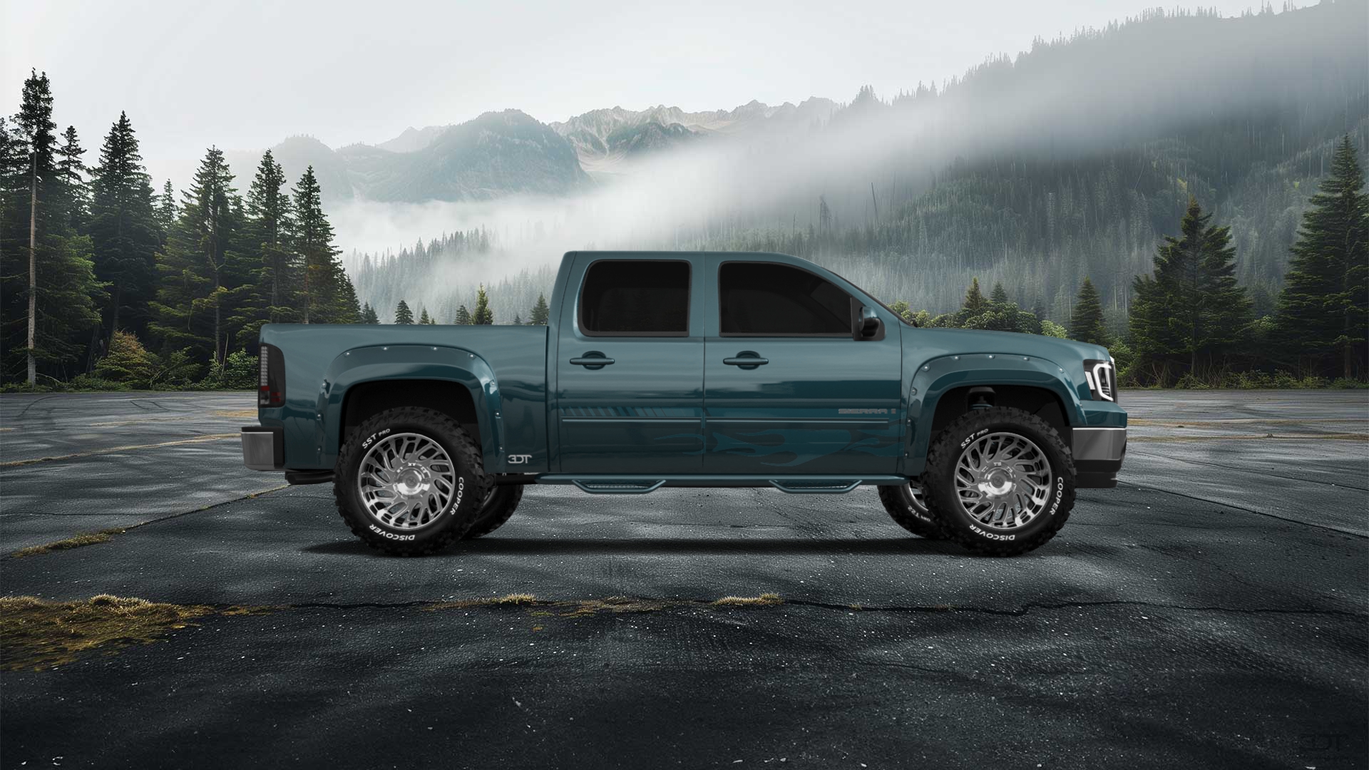 GMC Sierra 1500 Crew Cab 5.8 ft box 4 Door pickup truck 2007