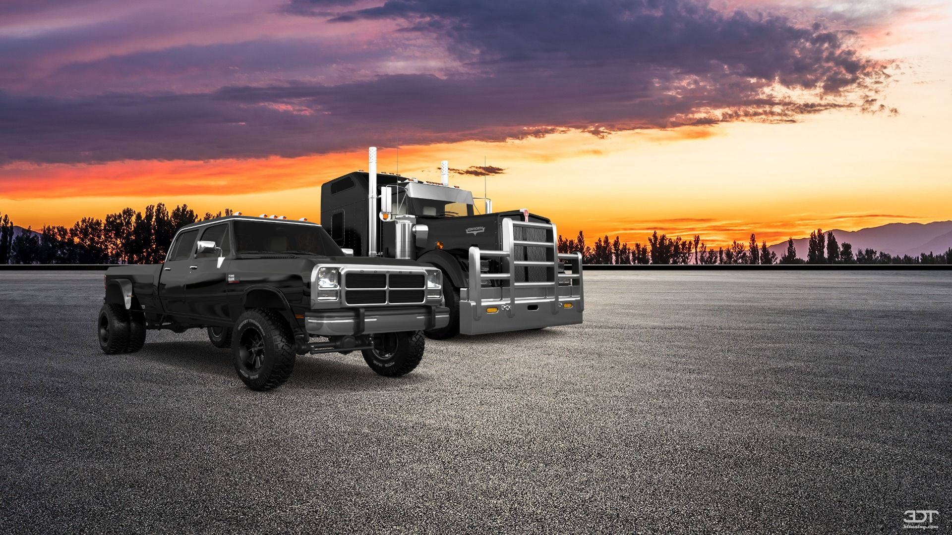 Dodge Ram 350 4 Door pickup truck 1991 tuning