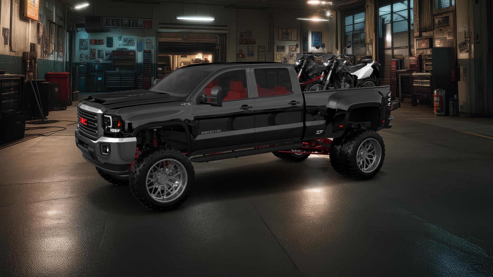 GMC Sierra 3500 HD Crew Cab 4 Door pickup truck 2015 tuning