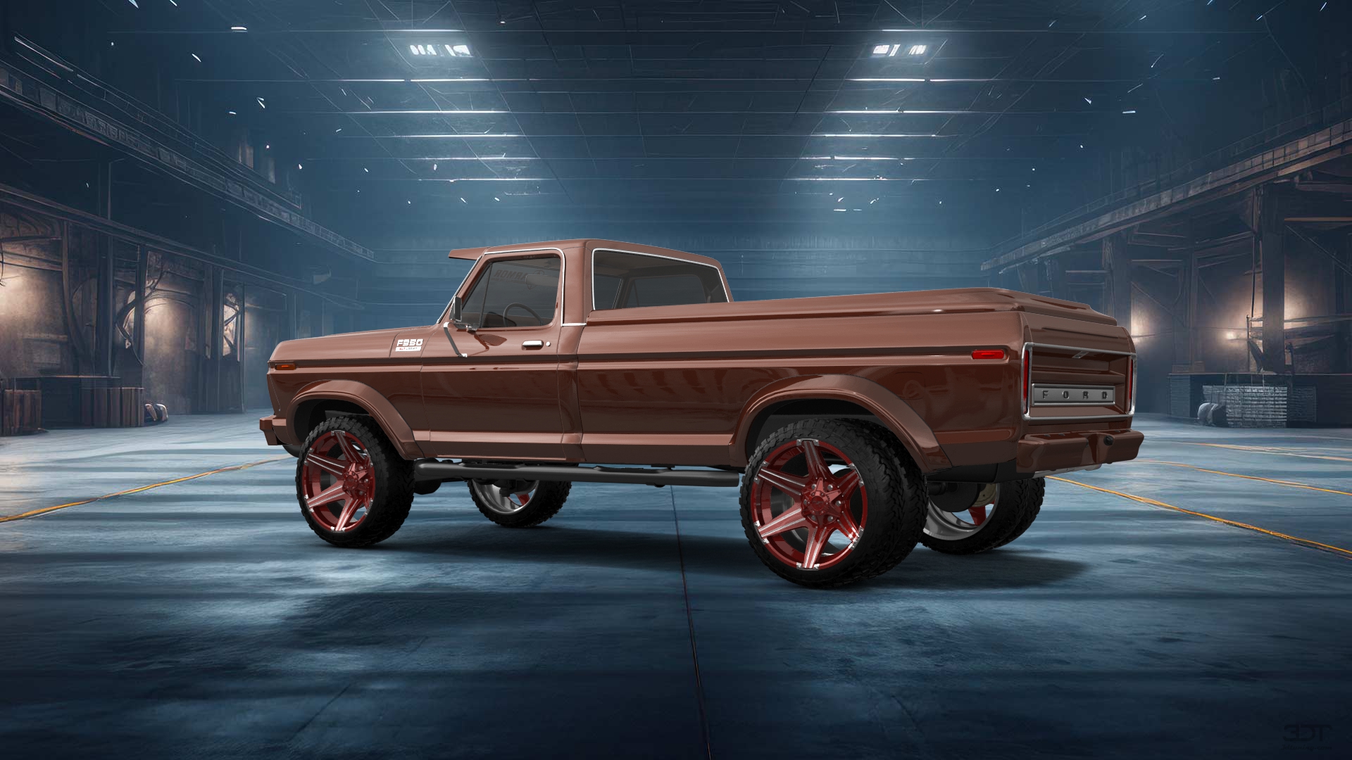 Ford F-350 Dually 2 Door pickup truck 1974 tuning
