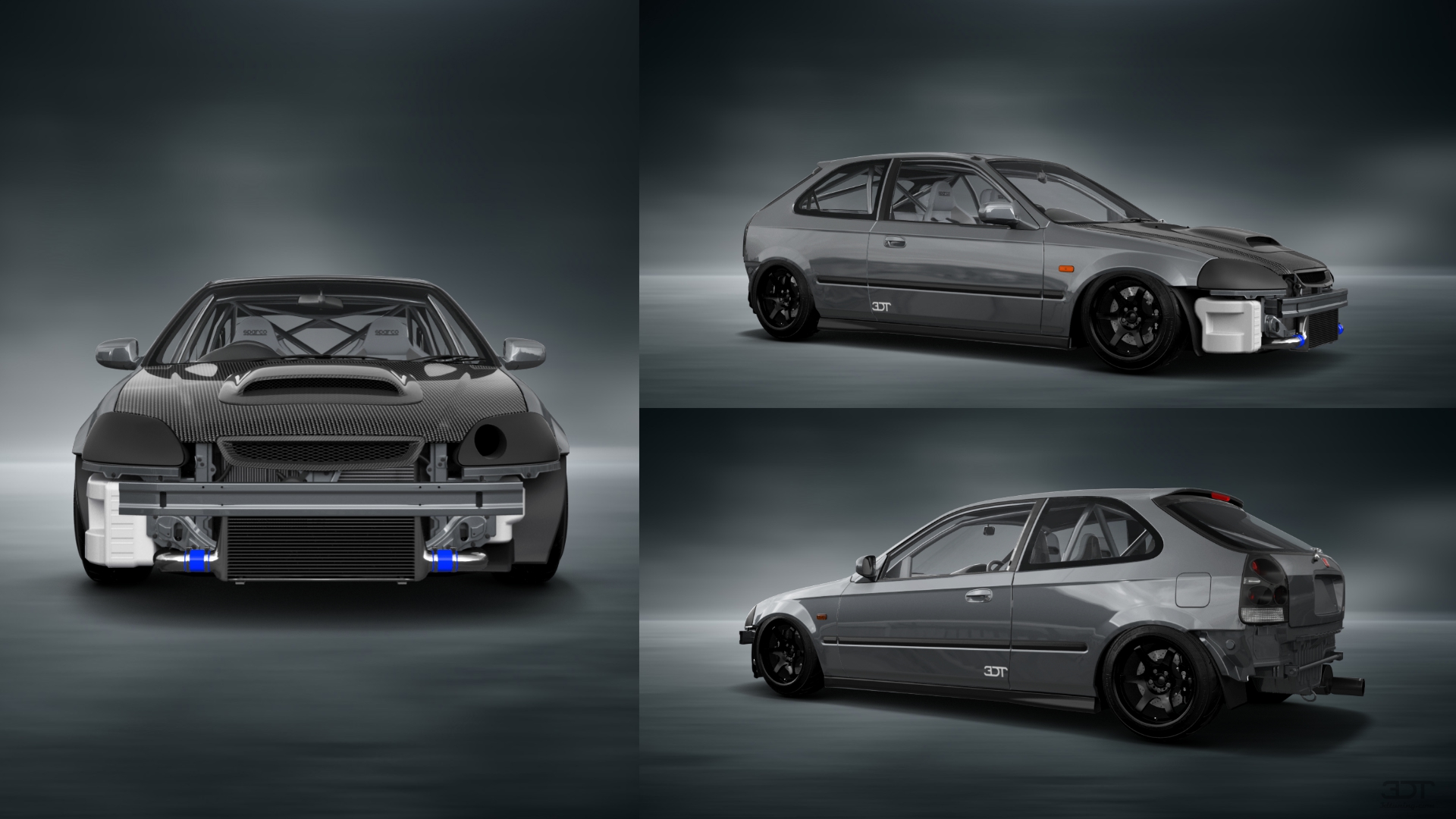 Honda Civic 3 Door Hatchback 1997 Images