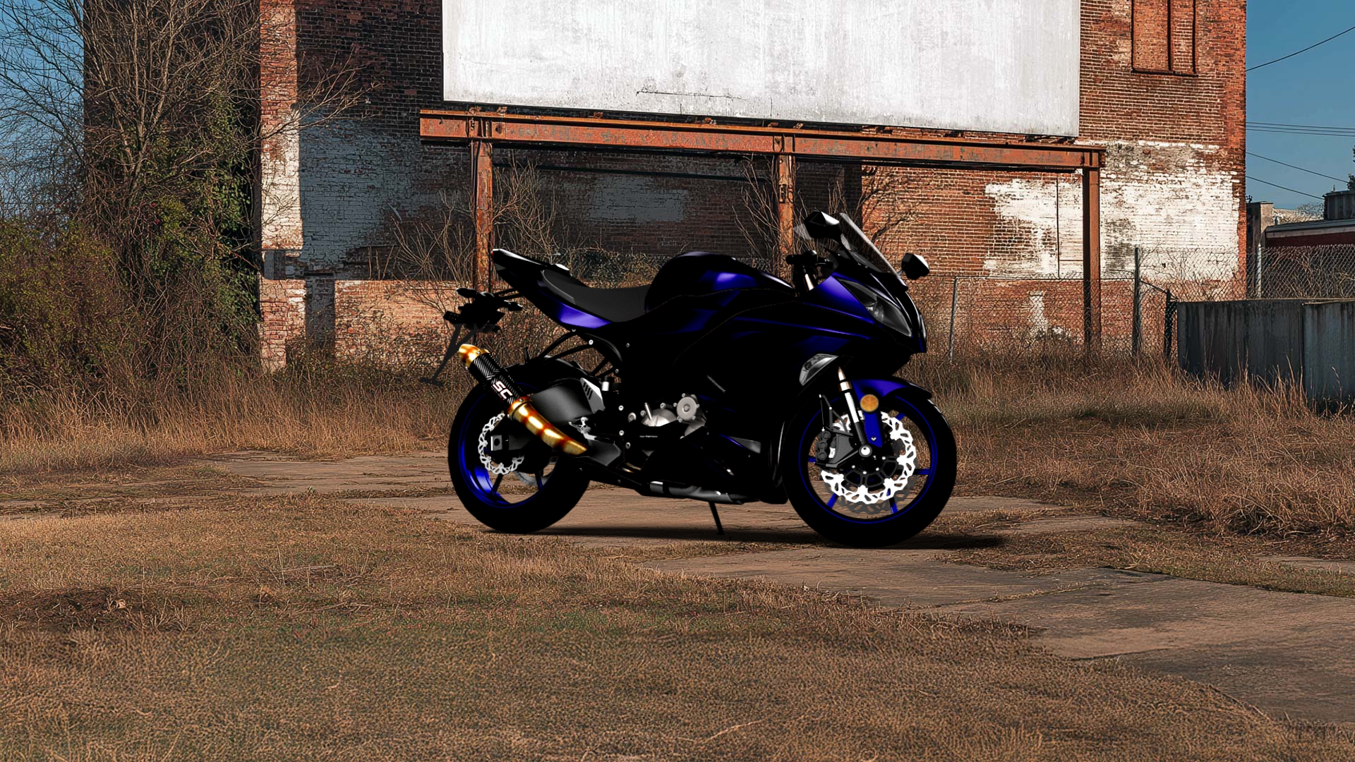 Kawasaki Ninja ZX 6R Sport Bike 2015 tuning