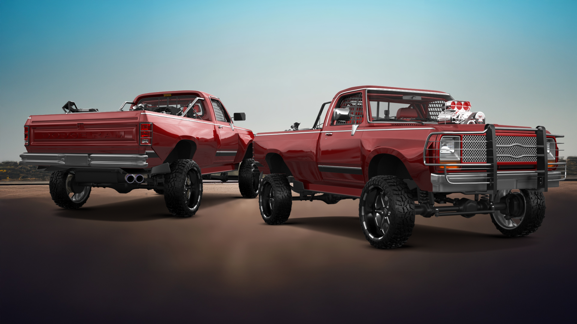 Dodge Ram 250 Regular Cab 2 Door pickup truck 1983 tuning