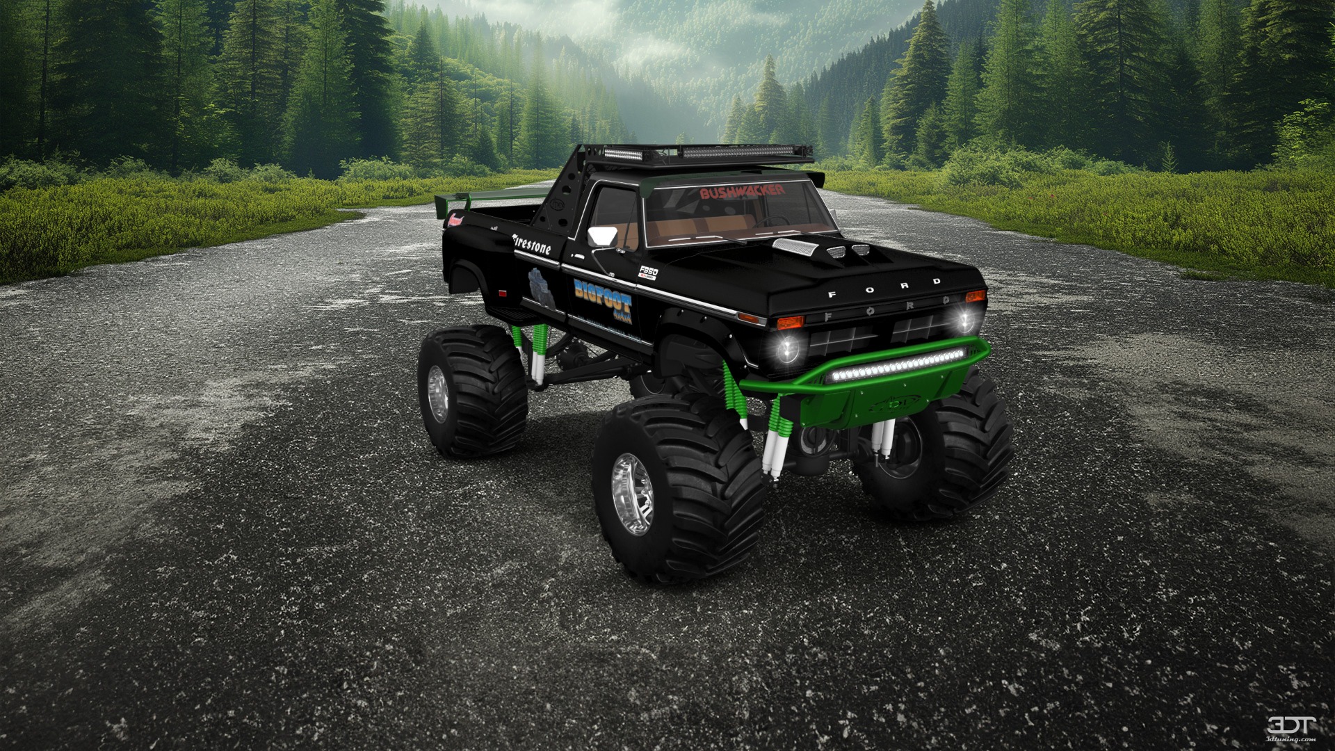 Ford F-350 Dually 2 Door pickup truck 1974 tuning