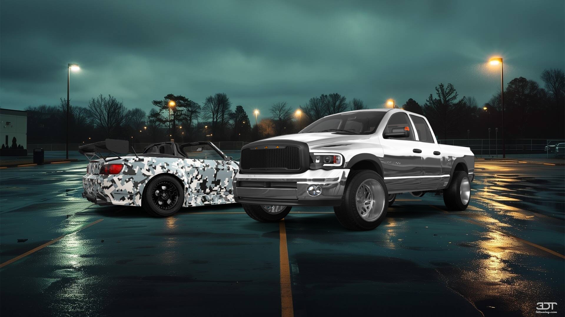 Dodge Ram 1500 6.4 ft box 4 Door pickup truck 2002 tuning