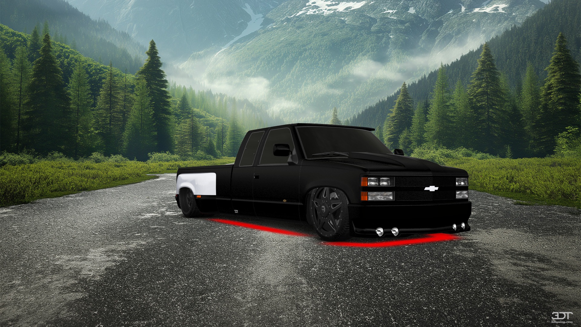 Chevrolet K3500 Extended Cab Pickup Truck 1988