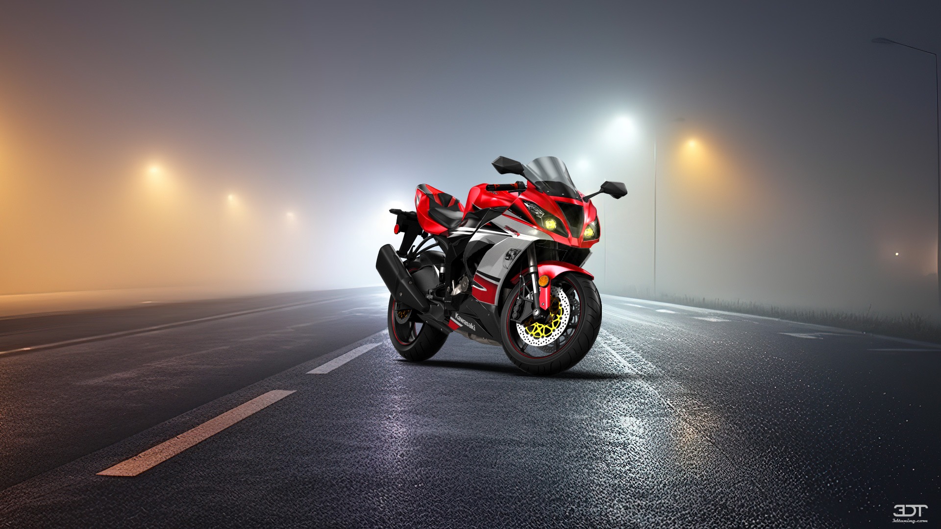 Kawasaki Ninja ZX 6R Sport Bike 2015 tuning