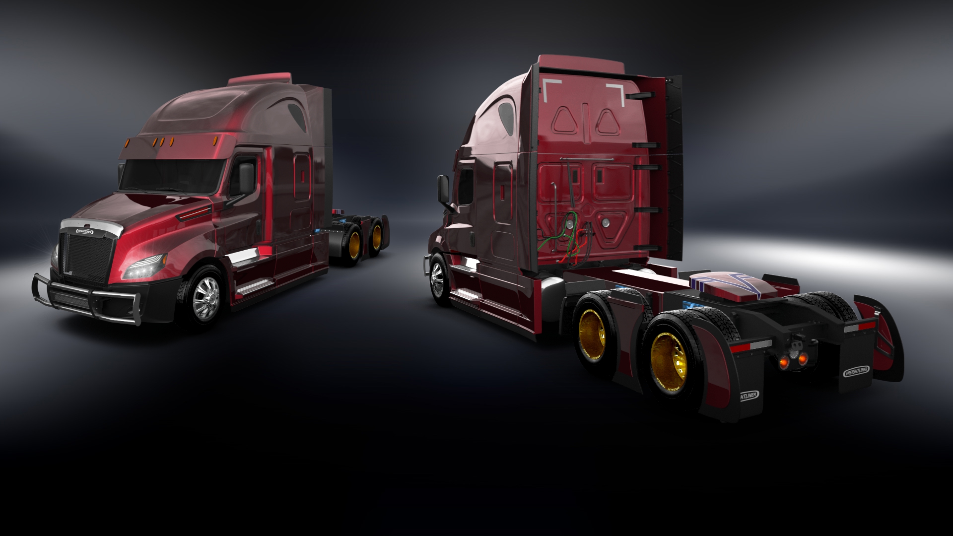 Freightliner Cascadia Sleeper Cab Truck 2018 tuning