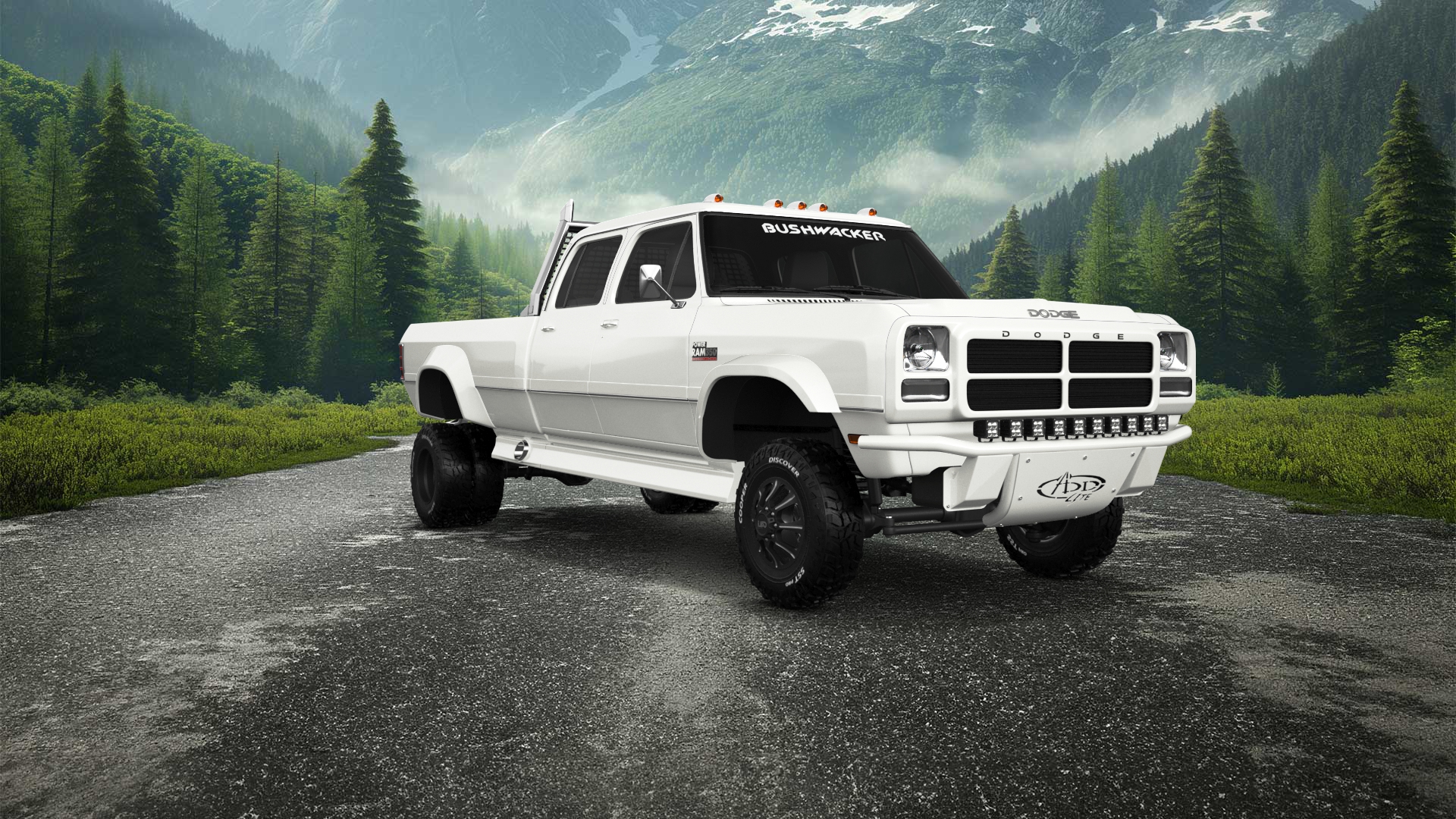 Dodge Ram 350 4 Door pickup truck 1991 tuning