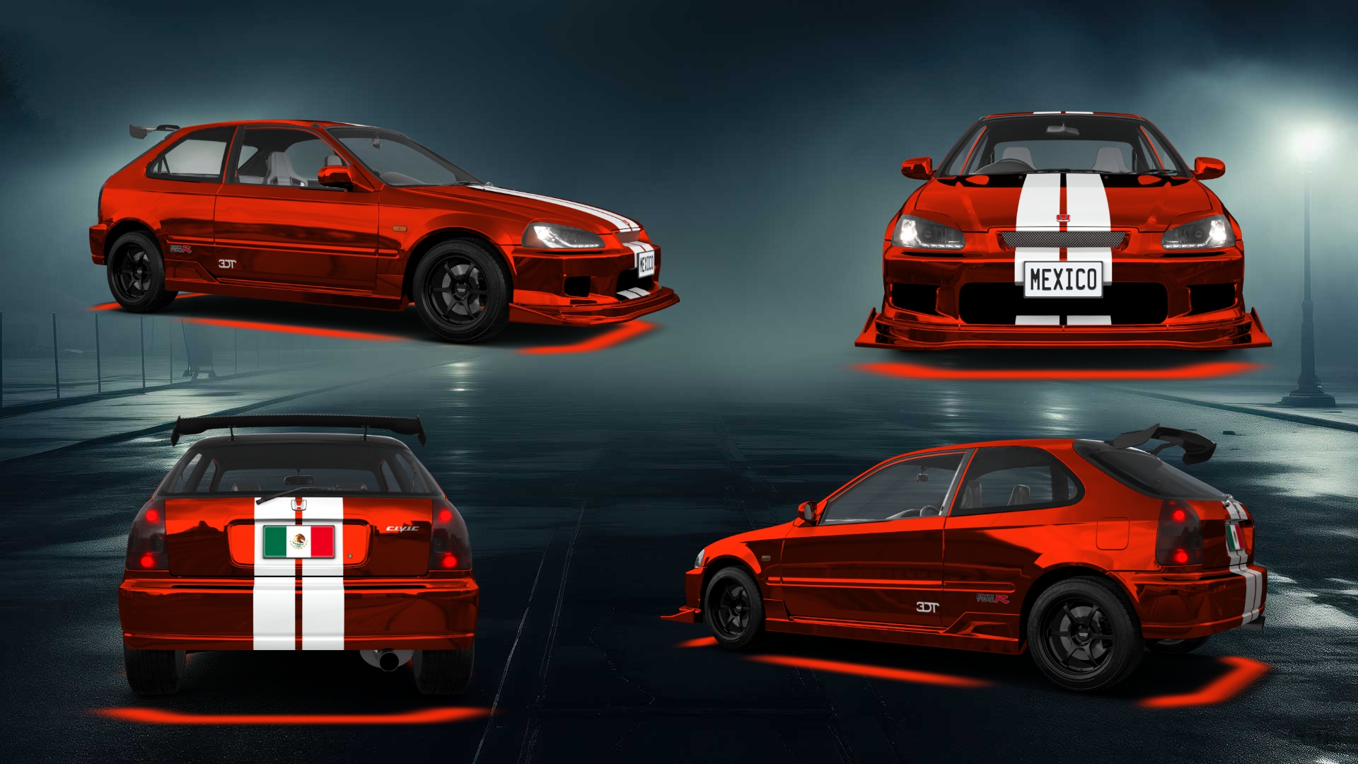 Honda Civic 3 Door Hatchback 1997 tuning