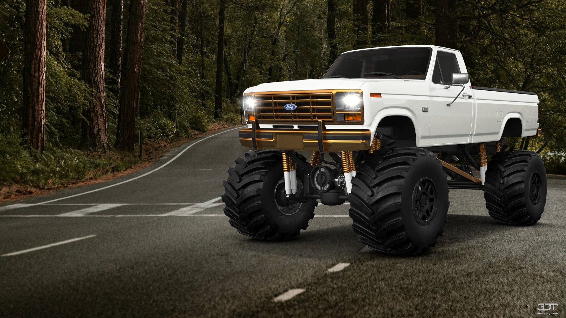 Tuning Ford F-150 2 Door pickup truck 1986