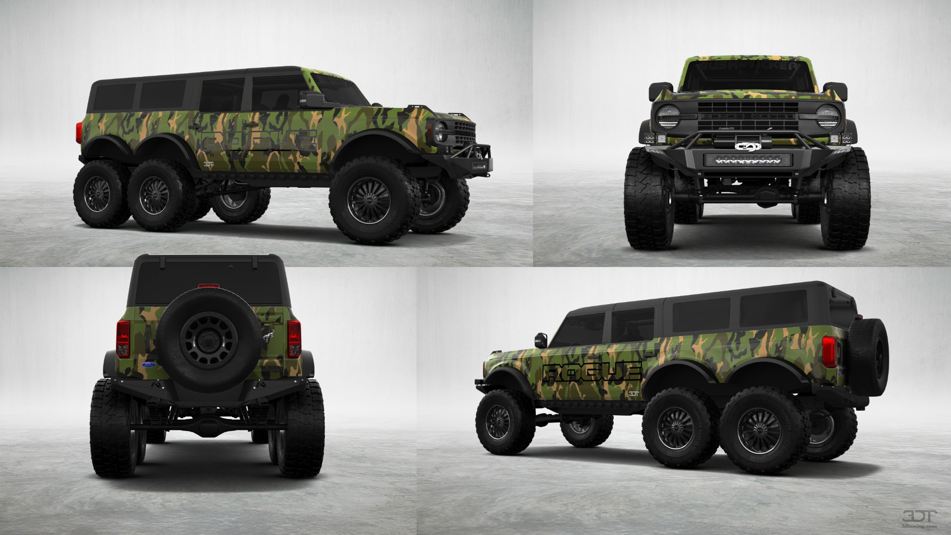 Ford Bronco 6X6 4 Door pickup truck 2021