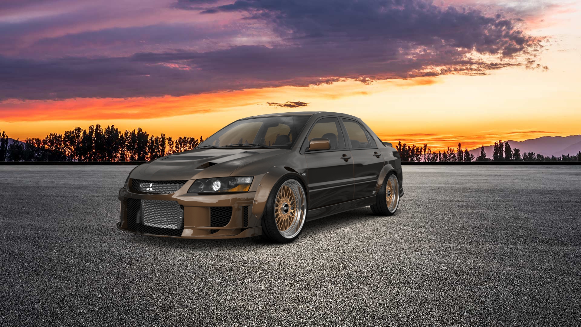 Mitsubishi Lancer Evo IX 4 Door Saloon 2005 tuning