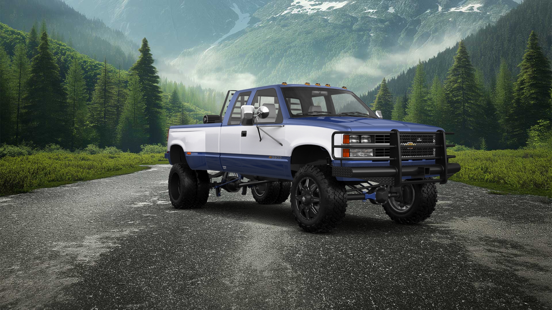 Chevrolet K3500 Extended Cab Pickup Truck 1988