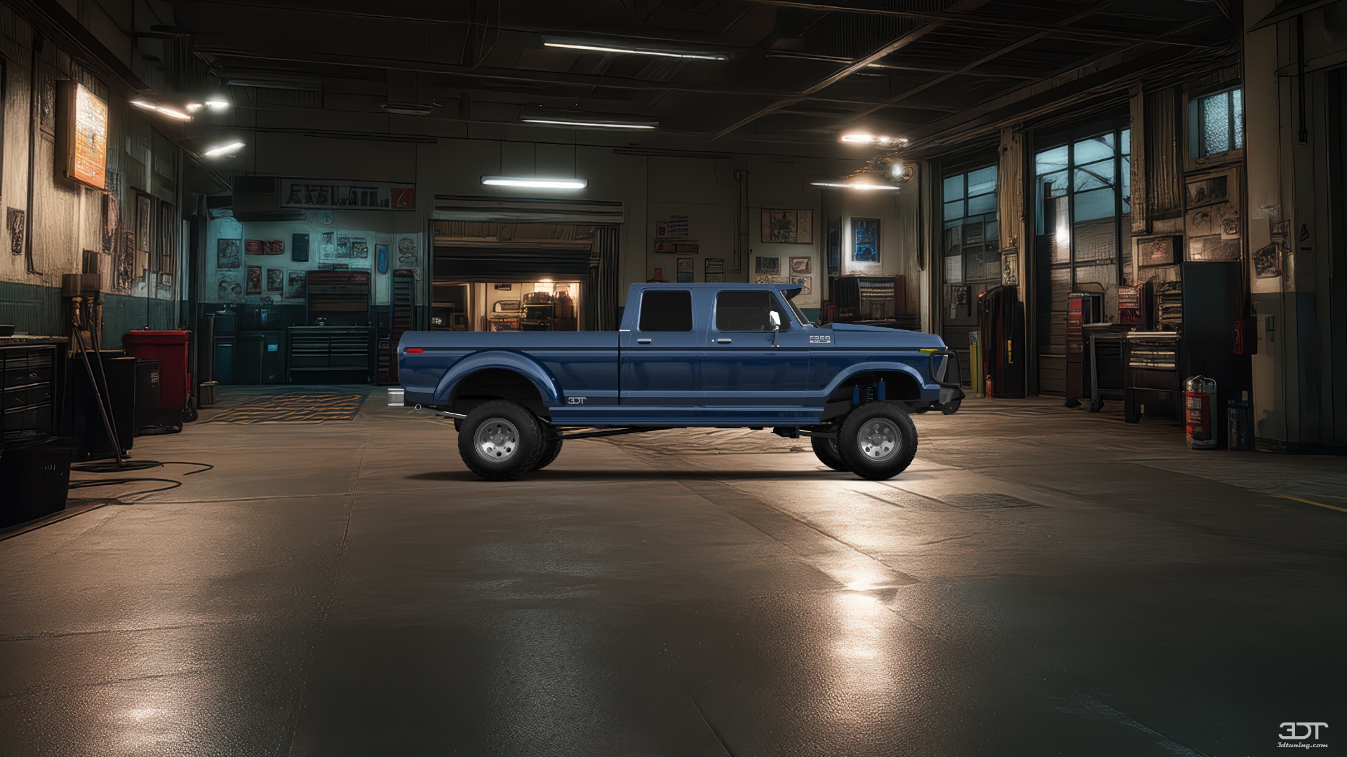 Ford F-350 Dually 4 Door pickup truck 1973 tuning