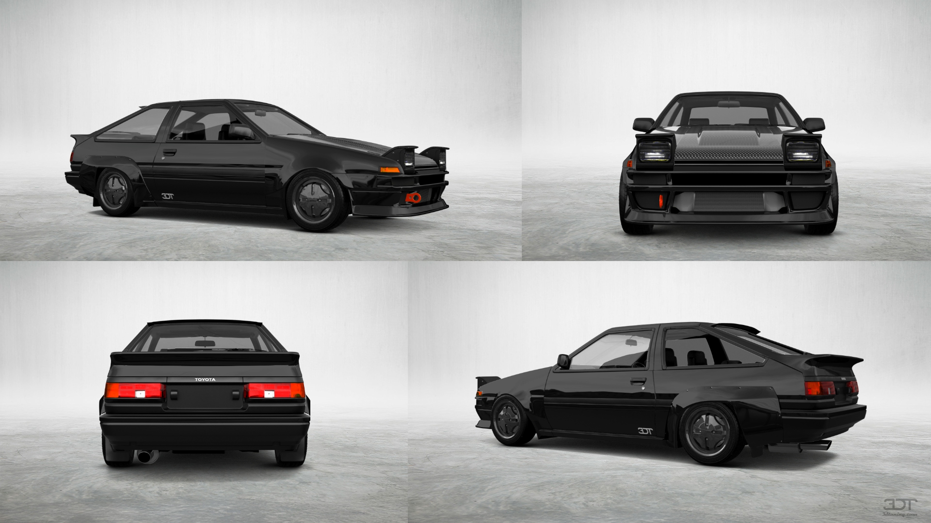 Toyota AE86 3 Door Hatchback 1985 tuning