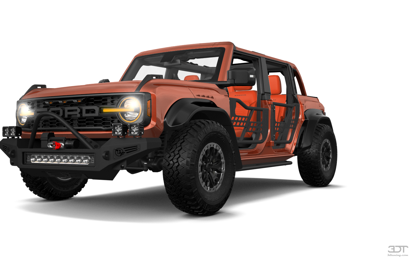 Tuning Ford Bronco Raptor 4 Door pickup truck 2022