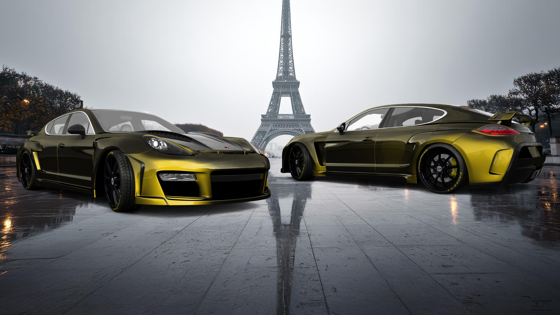Porsche Panamera 4 door fastback saloon 2011 tuning