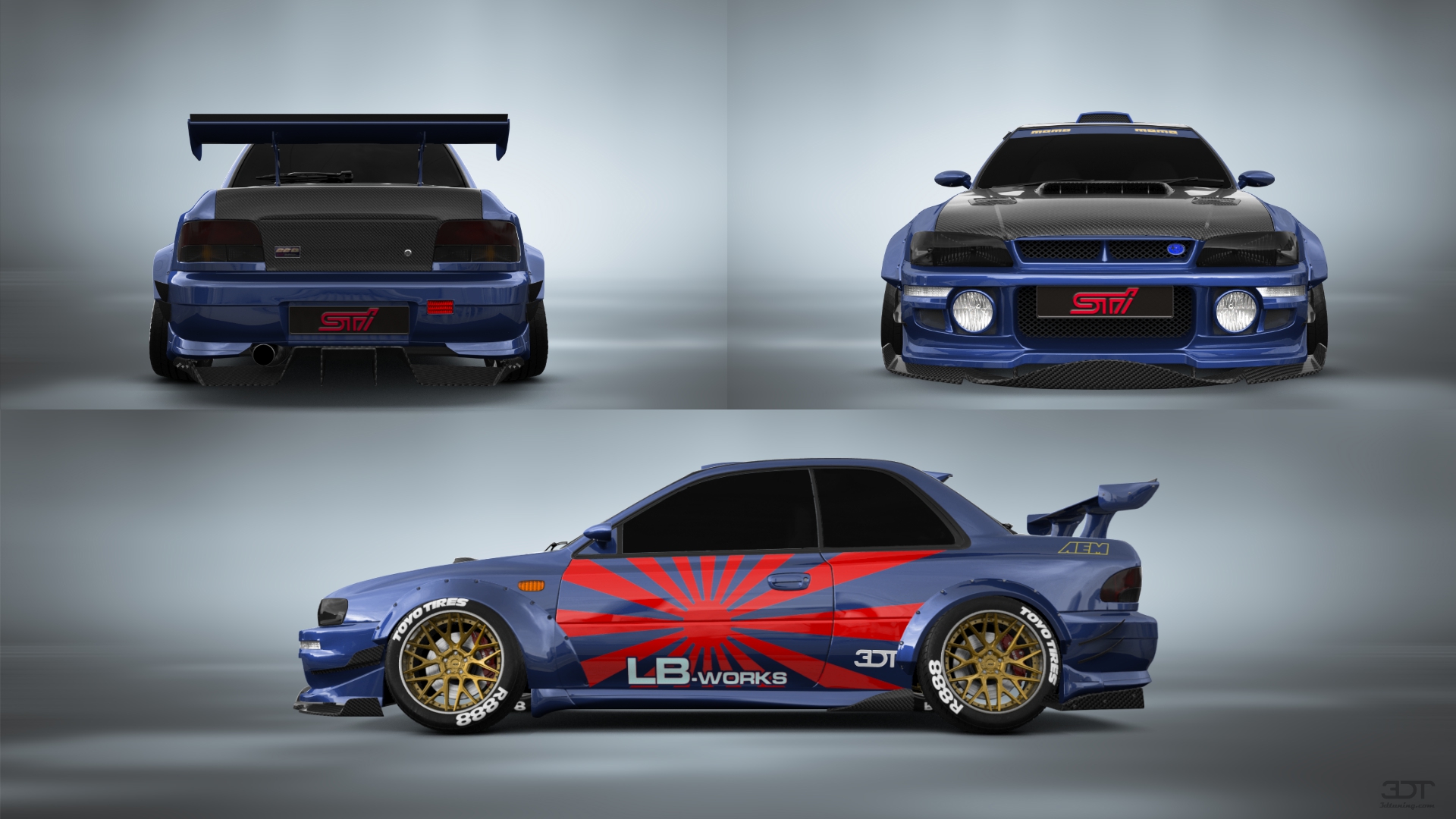 Subaru Impreza WRX STI 22B 2 Door Coupe 2000 tuning