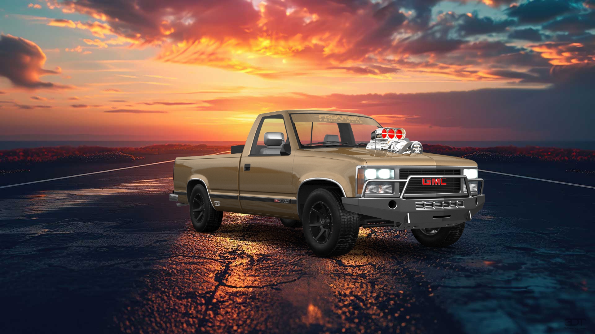 GMC Sierra 1500 2 Door pickup truck 1988 tuning