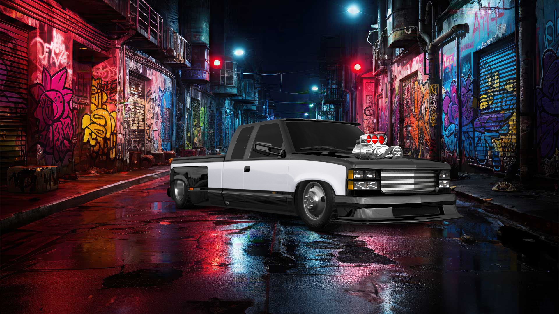 Chevrolet K3500 Extended Cab Pickup Truck 1988