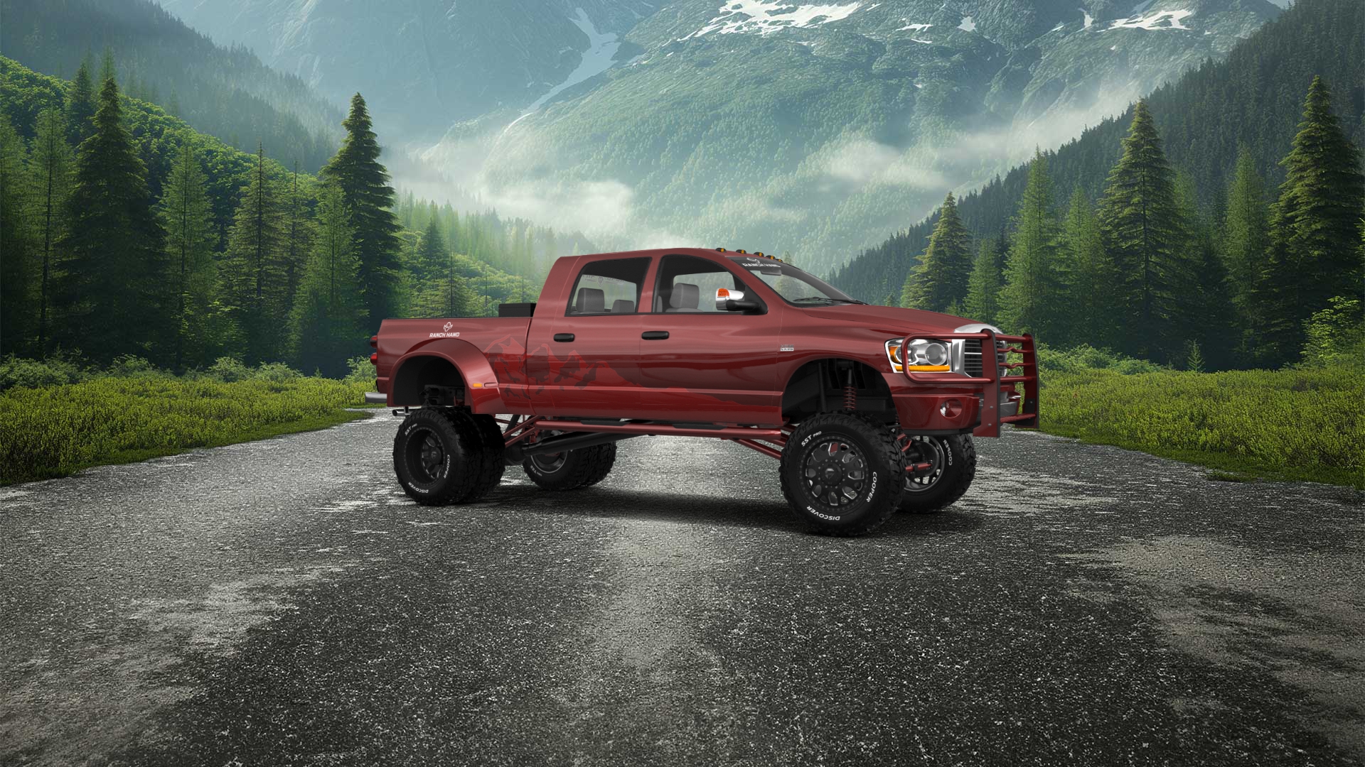 Dodge Ram 3500 Dually 4 Door pickup truck 2007