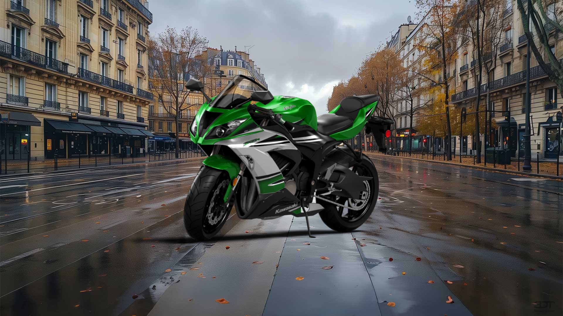Kawasaki Ninja ZX 6R Sport Bike 2015 tuning