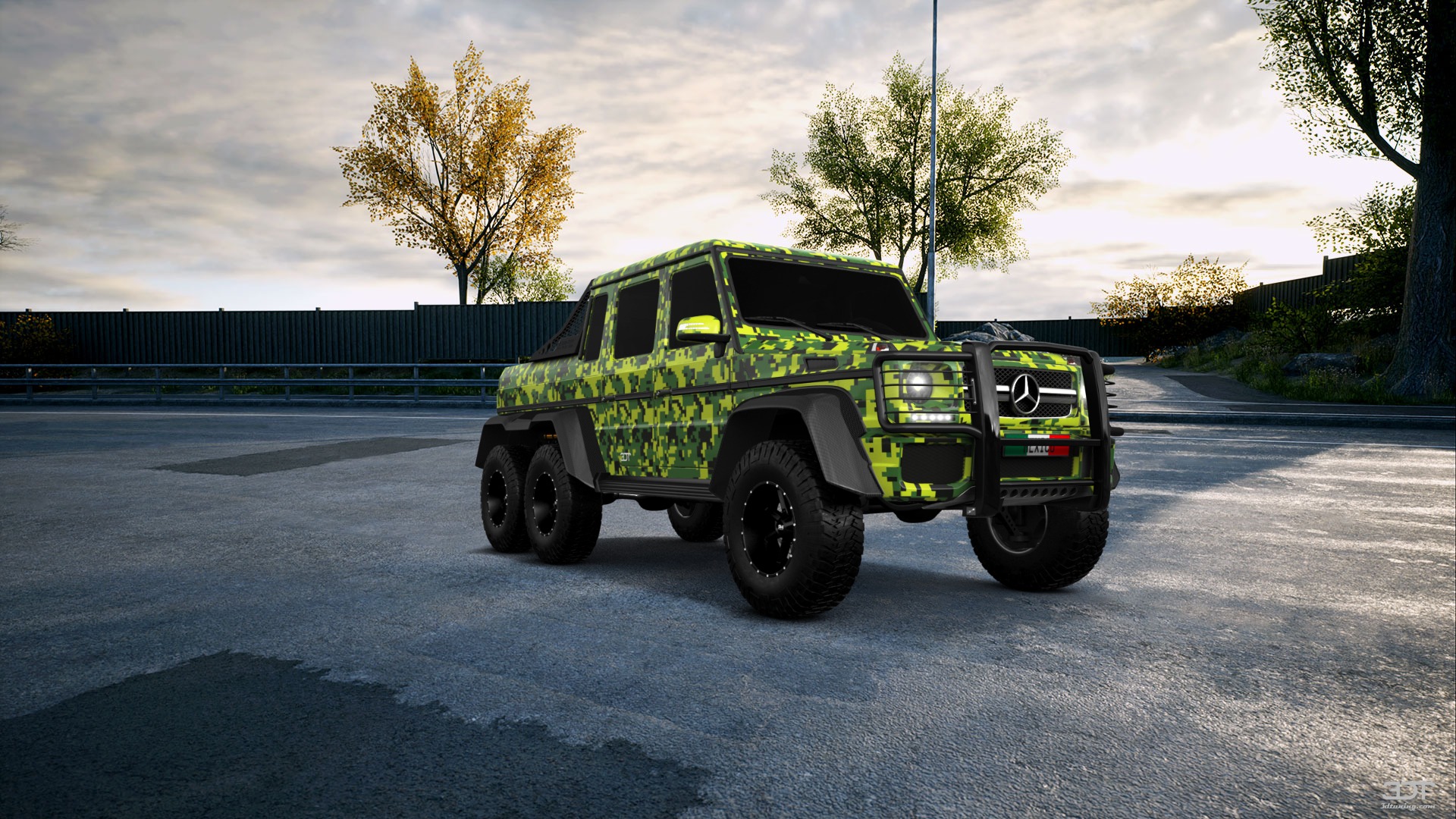 Mercedes G 63 AMG 6x6 4 Door pickup truck 2013 tuning