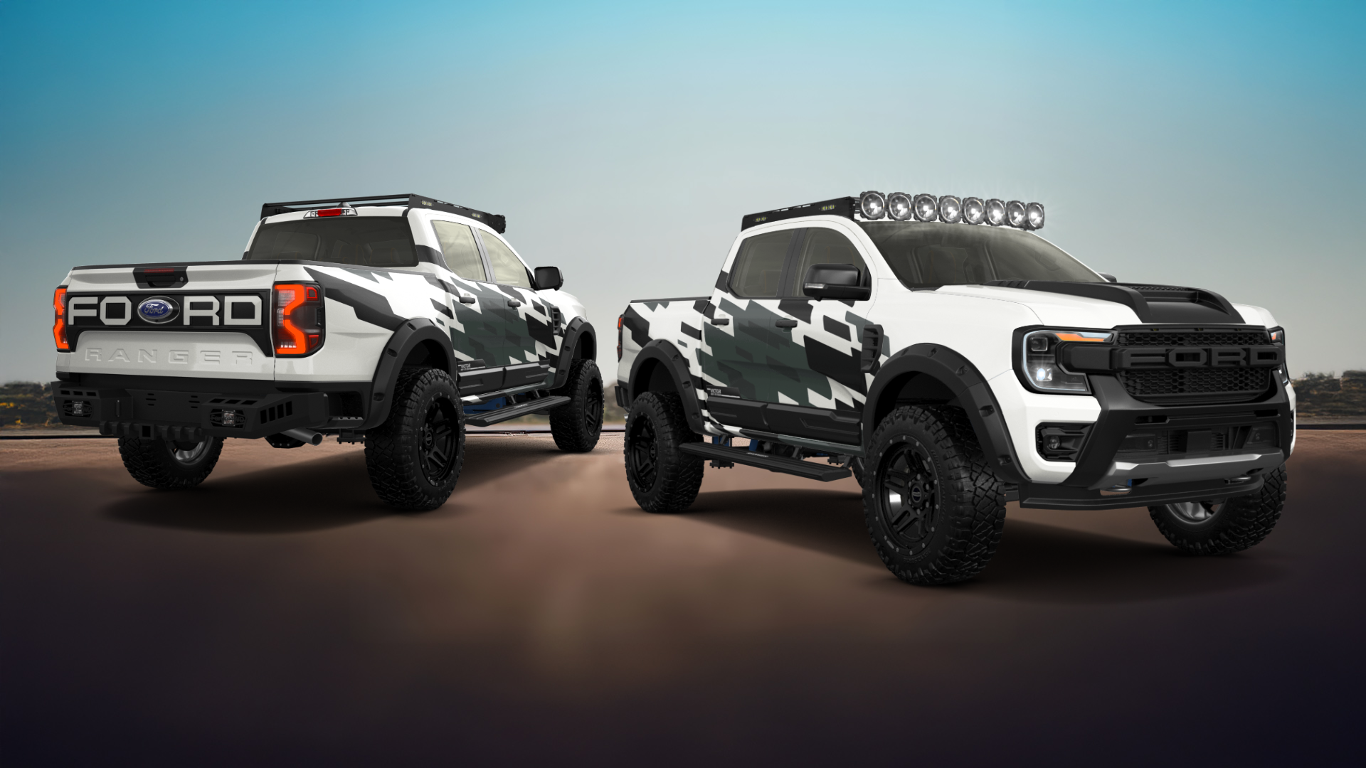 Ford Ranger 4 Door pickup truck 2022 tuning