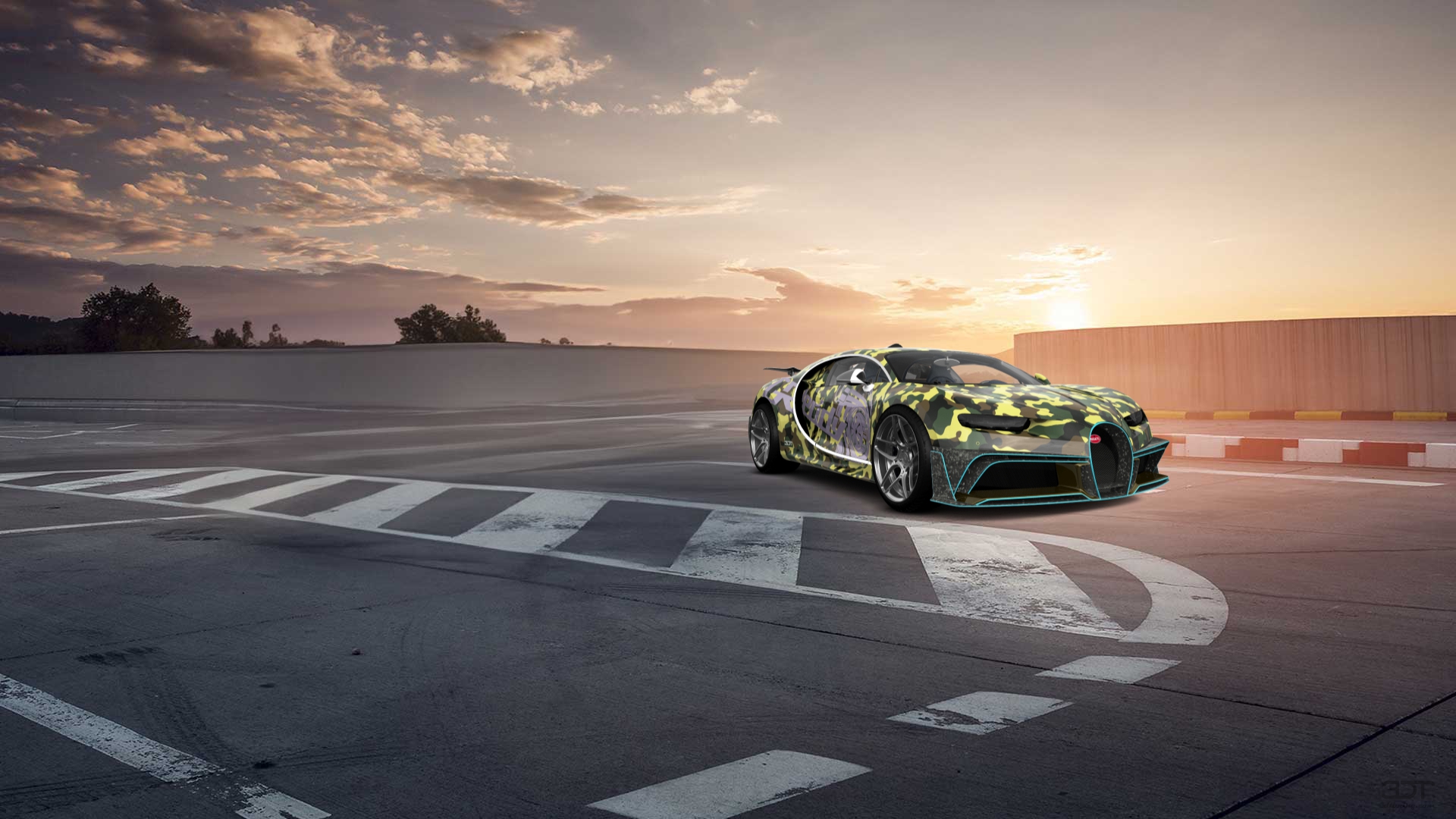 Bugatti Chiron 2 Door Coupe 2016 tuning