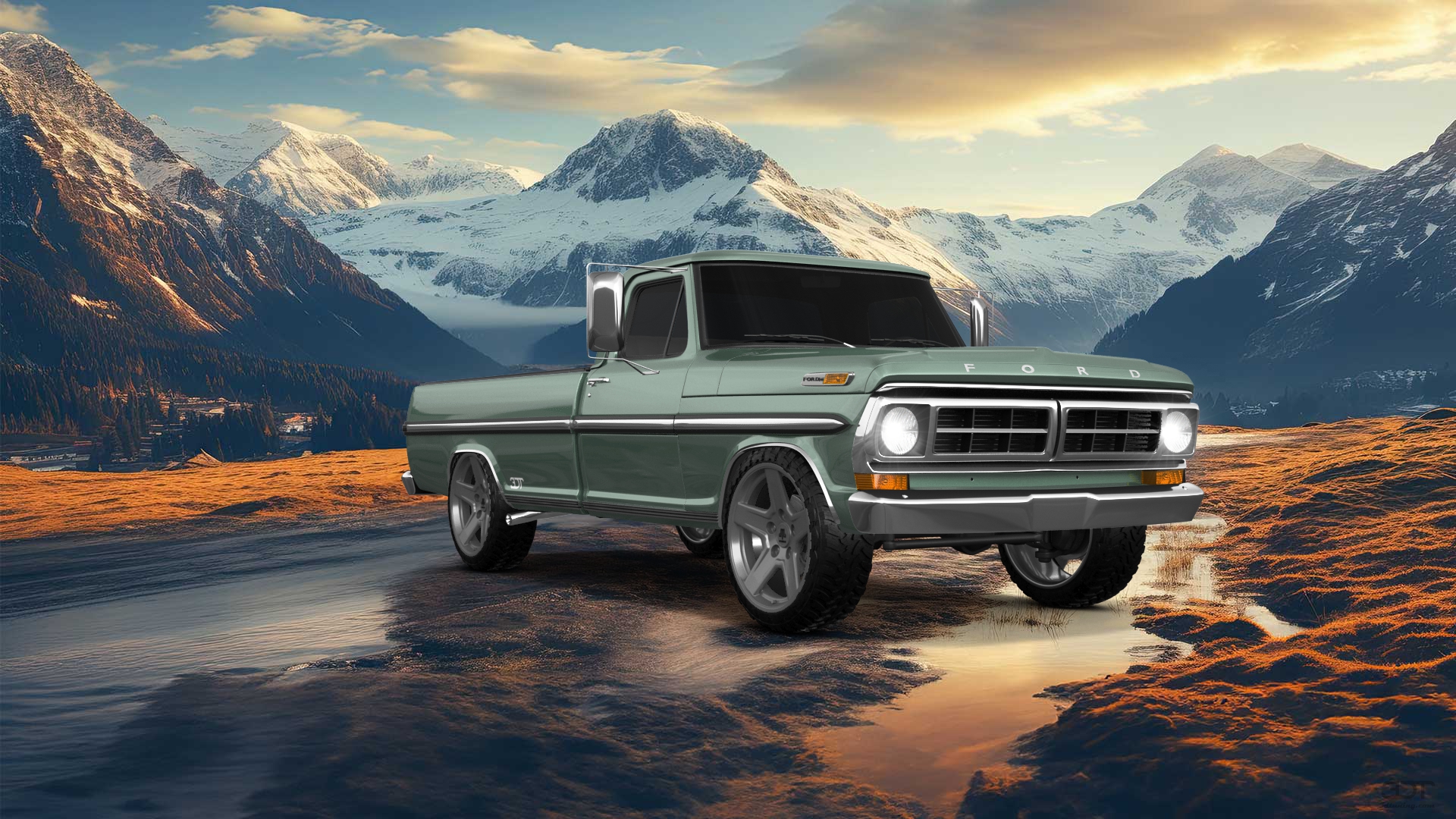 Ford F-250 2 Door pickup truck 1971