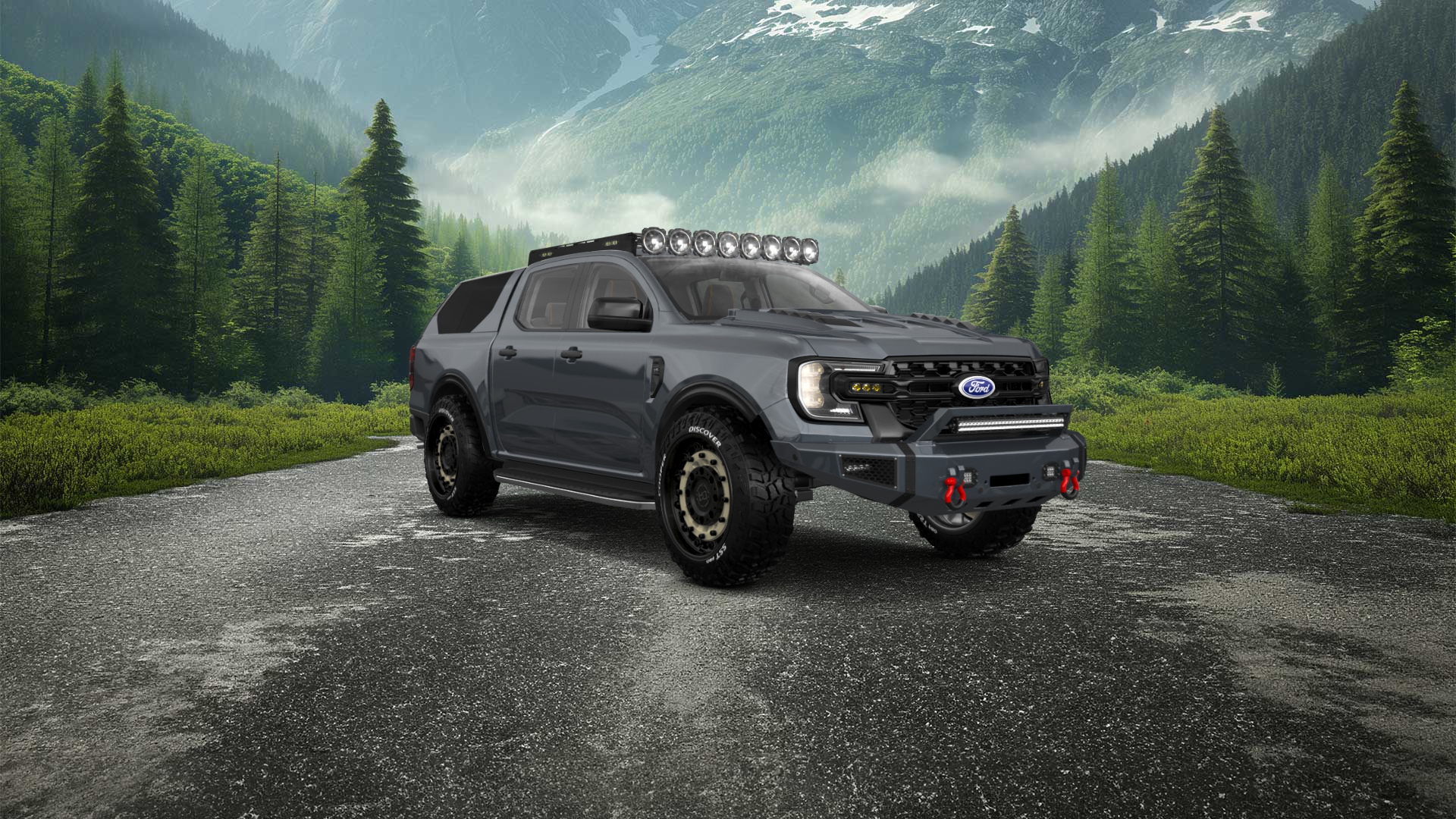 Ford Ranger 4 Door pickup truck 2022 tuning