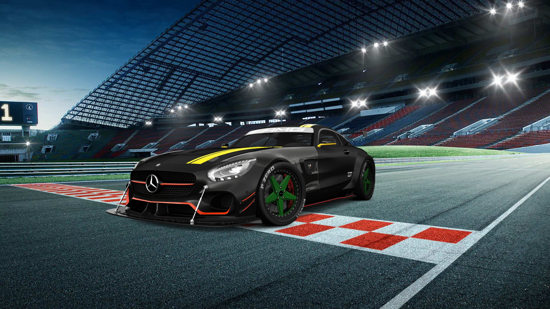 Mercedes AMG GT 2 door fastback coupe 2016