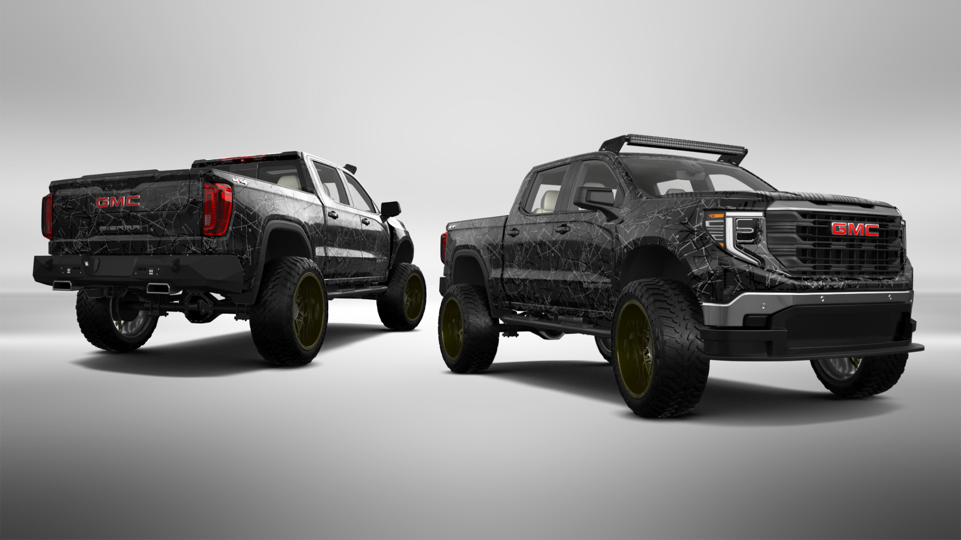 GMC Sierra 1500 Crew Cab 5.8 ft box 4 Door pickup truck 2023 tuning