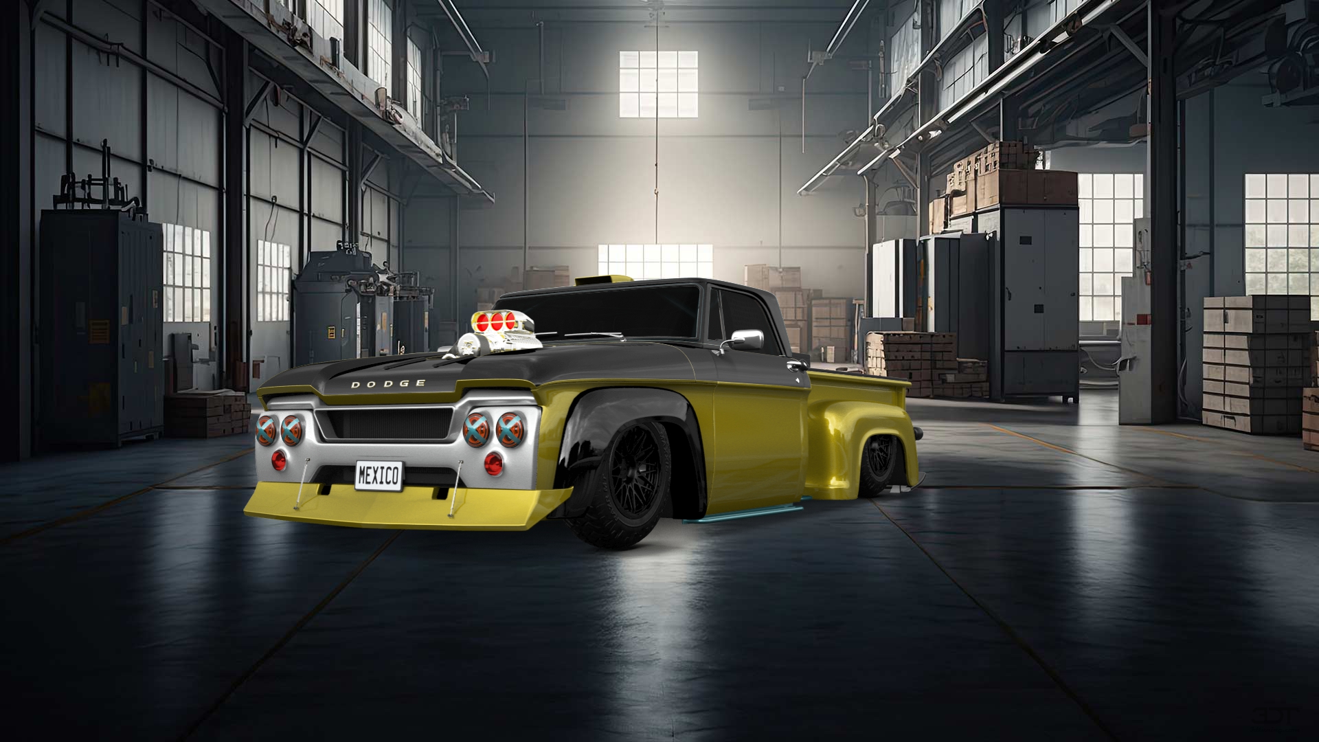 Dodge D-100 Stepside 2 Door pickup truck 1961 Images