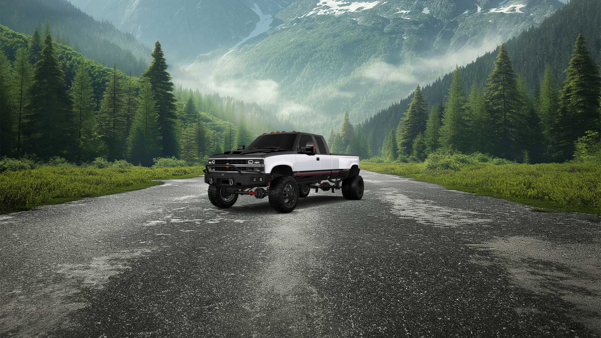 Chevrolet K3500 Extended Cab Pickup Truck 1988