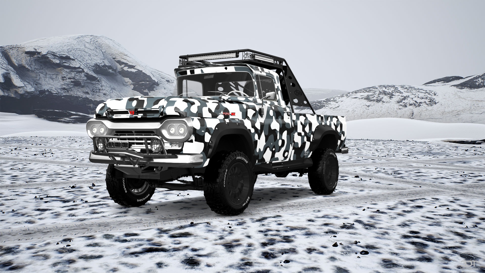 Ford F-100 2 Door pickup truck 1960 tuning