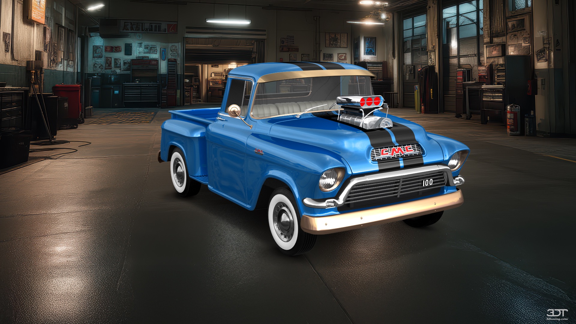 GMC 100 Stepside 2 Door pickup truck 1957 tuning