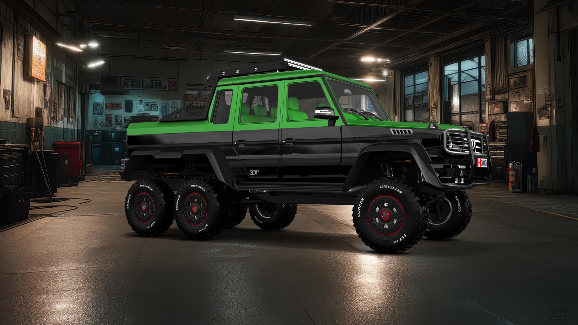Mercedes G 63 AMG 6x6 4 Door pickup truck 2013 tuning